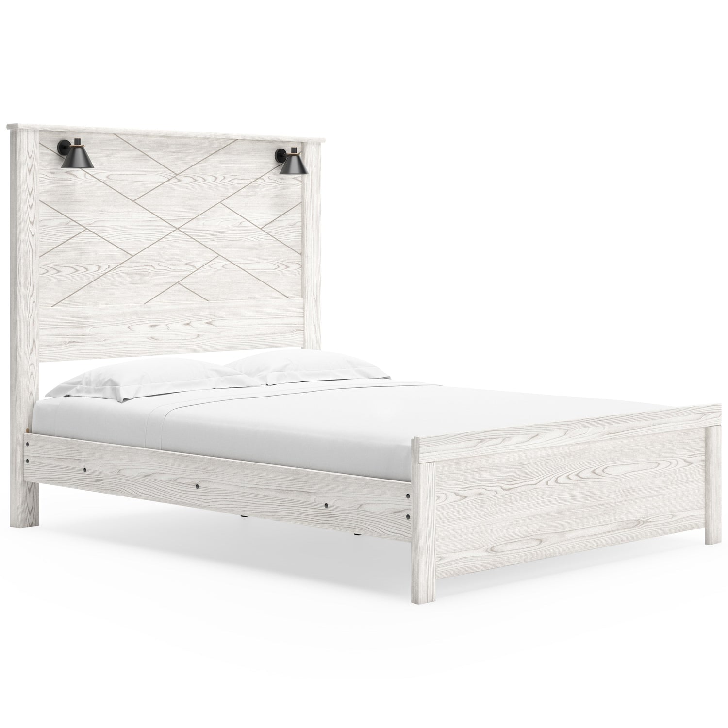 Gerridan White/Gray Lighted Panel Bedroom Set - SET | B1190-54 | B1190-57 | B1190-98 | B1190-92 | B1190-44 - Bien Home Furniture & Electronics