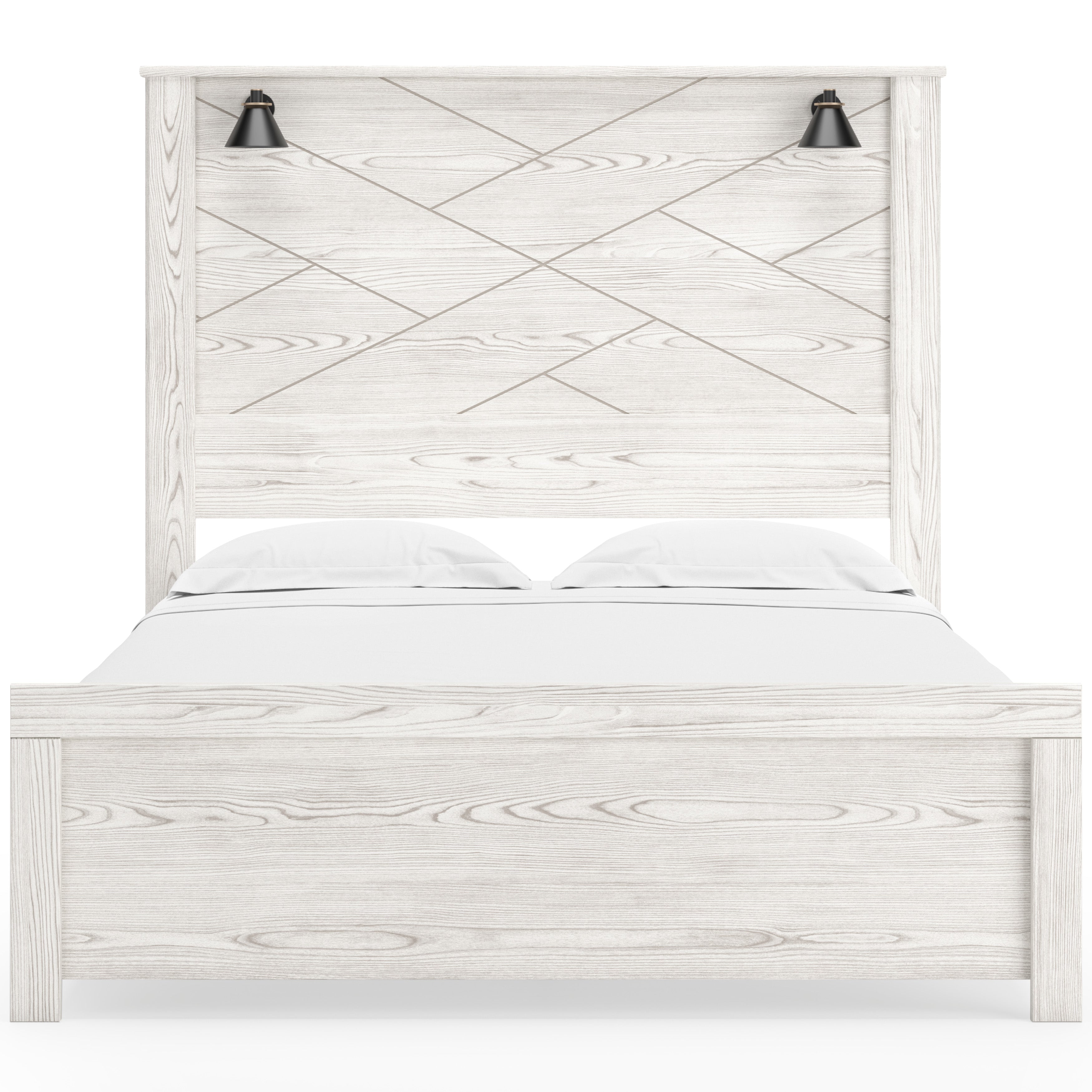 Gerridan White/Gray Lighted Panel Bedroom Set - SET | B1190-54 | B1190-57 | B1190-98 | B1190-92 | B1190-44 - Bien Home Furniture & Electronics