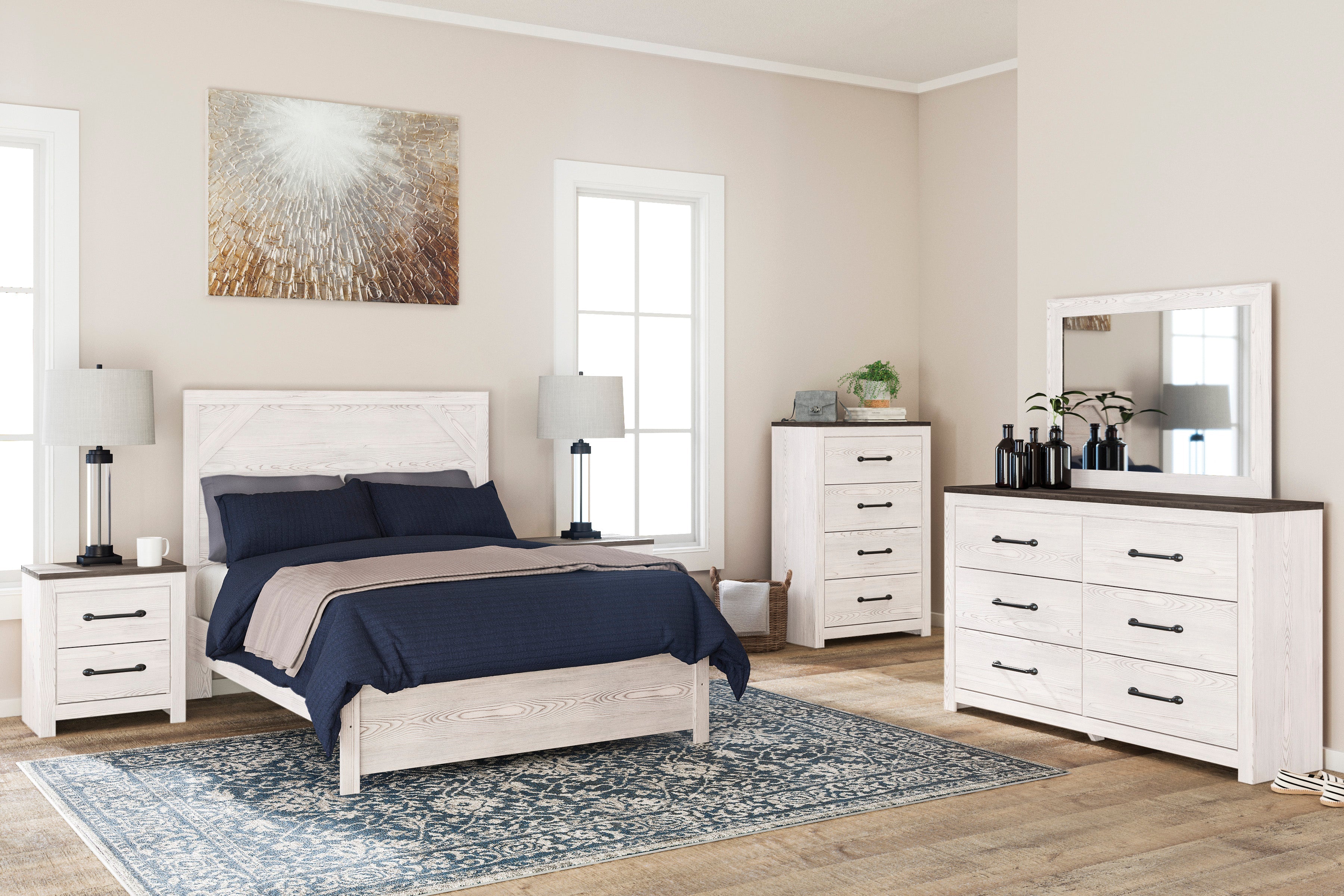 Gerridan White/Gray Panel Youth Bedroom Set - SET | B1190-55 | B1190-86 | B1190-31 | B1190-36 | B1190-92 | B1190-44 - Bien Home Furniture & Electronics