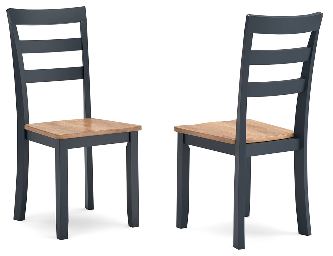 Gesthaven Natural/Blue Dining Chair, Set of 2 - D399-01 - Bien Home Furniture & Electronics