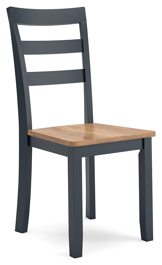 Gesthaven Natural/Blue Dining Chair, Set of 2 - D399-01 - Bien Home Furniture & Electronics