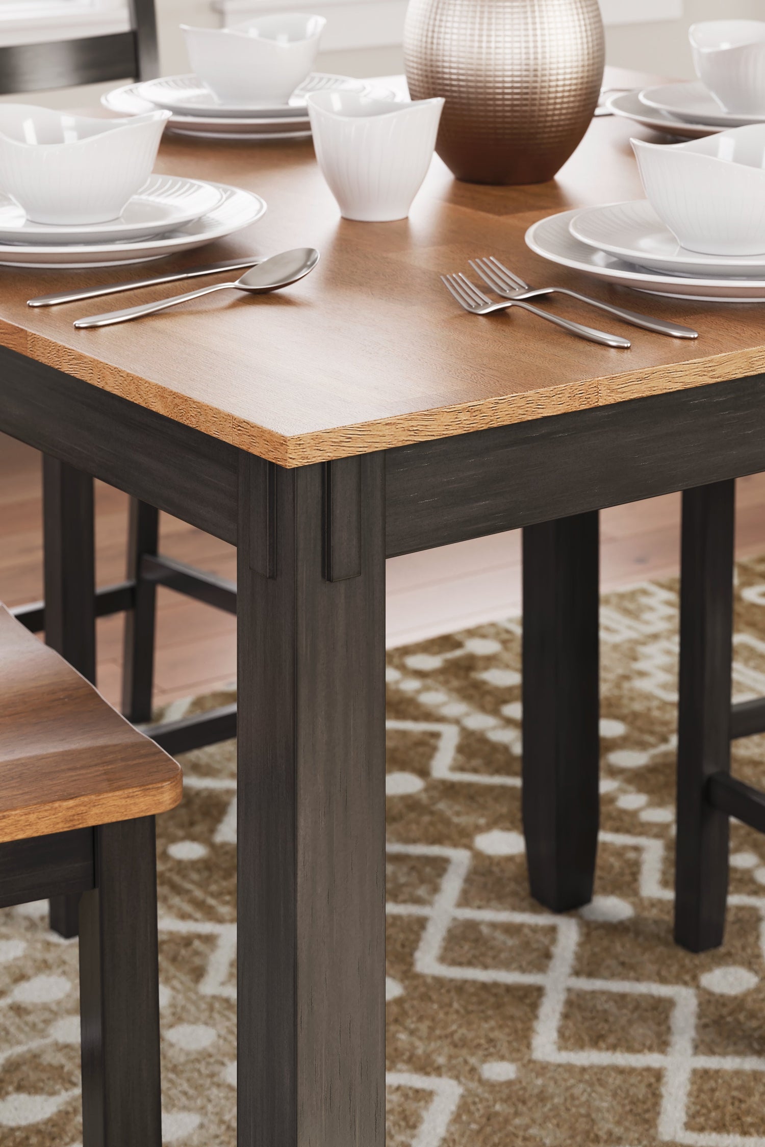 Gesthaven Natural/Brown Counter Height Dining Table and 4 Barstools (Set of 5) - D396-223 - Bien Home Furniture & Electronics