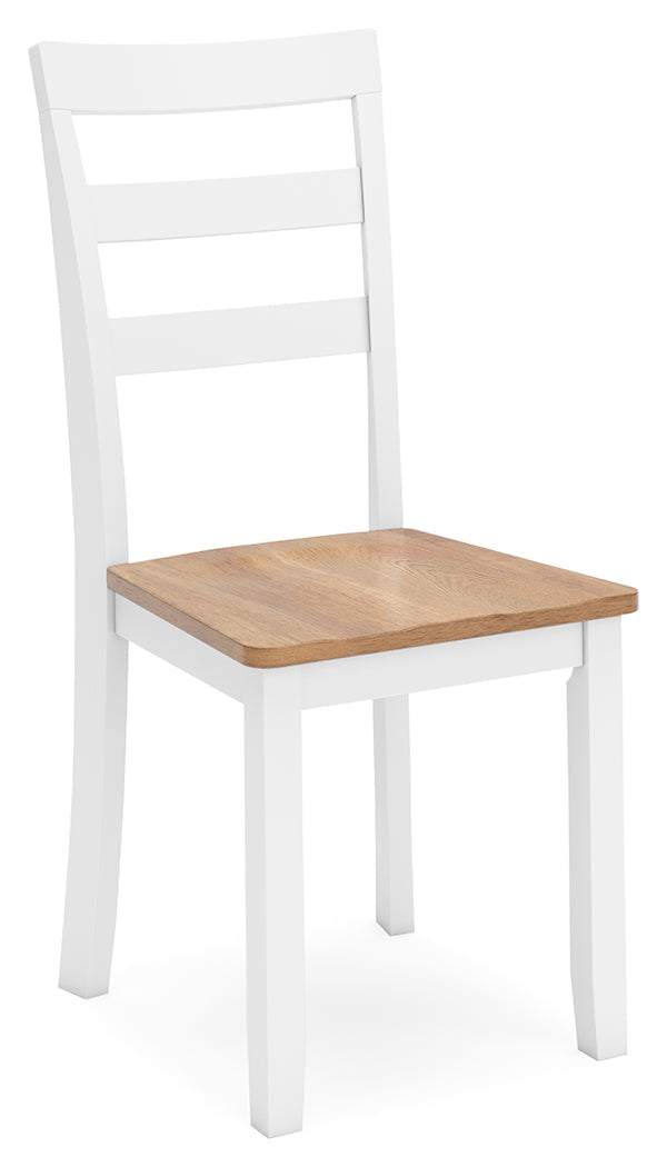 Gesthaven Natural/White Dining Table with 4 Chairs and Bench (Set of 6) - D398-325 - Bien Home Furniture & Electronics