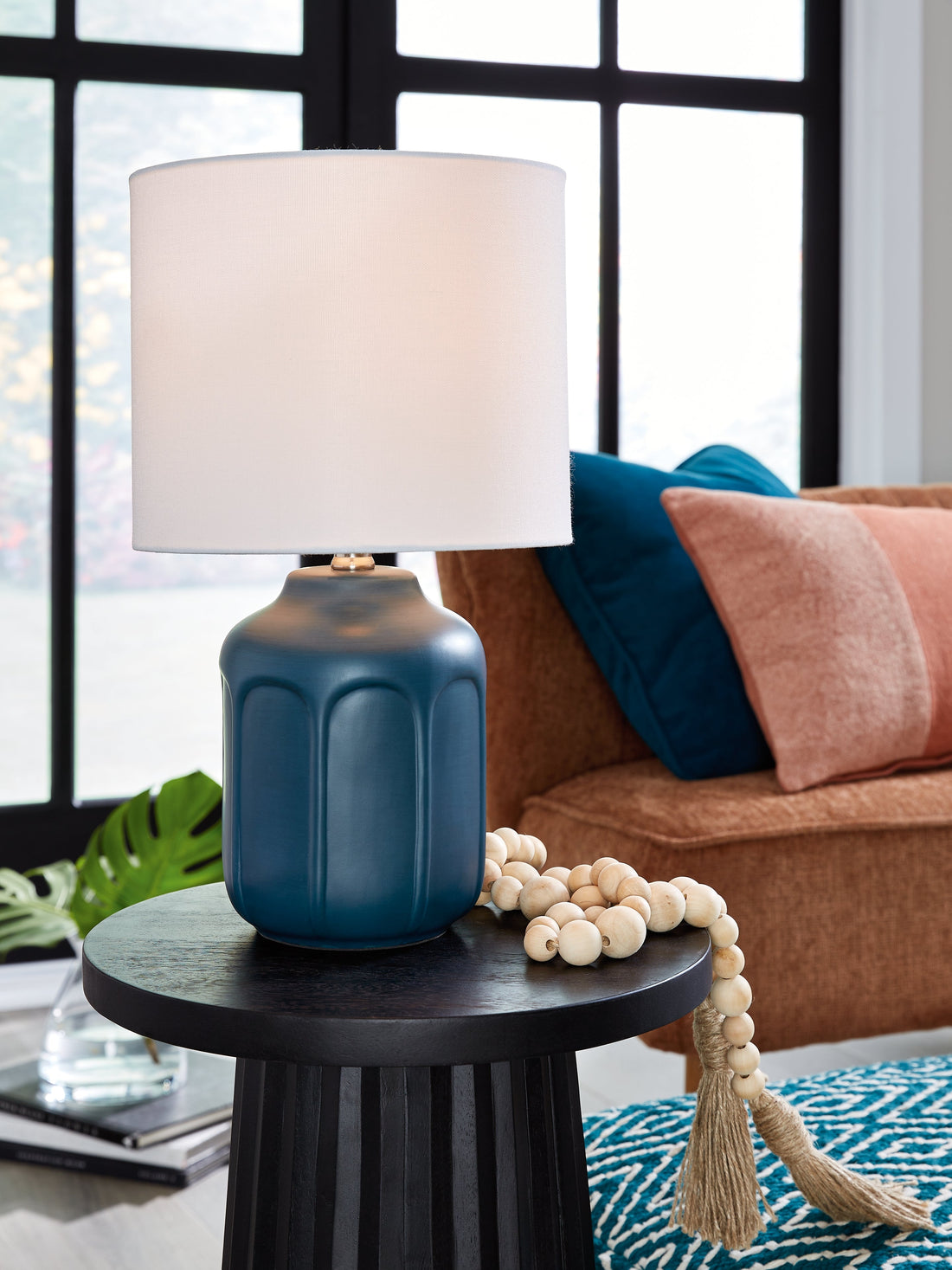 Gierburg Teal Table Lamp - L180214 - Bien Home Furniture &amp; Electronics