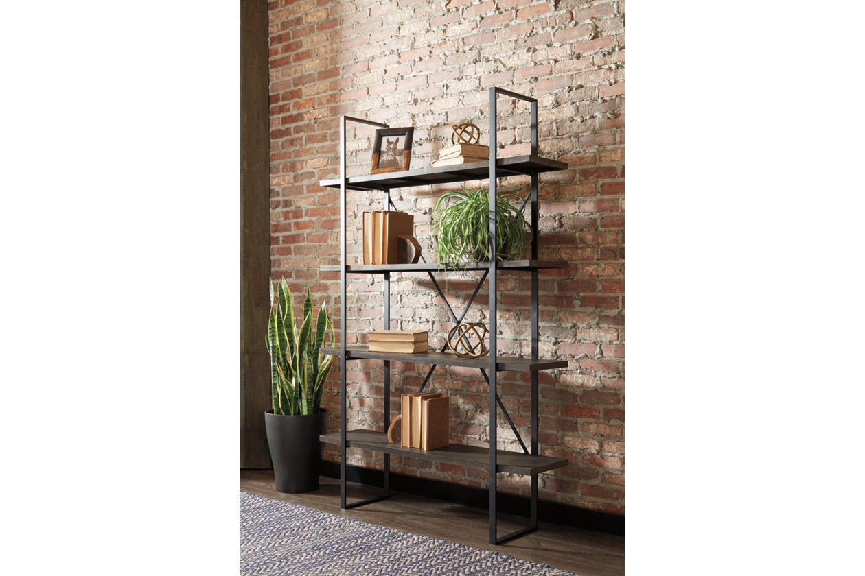 Gilesgrove Black/Gray Bookcase - A4000017 - Bien Home Furniture &amp; Electronics