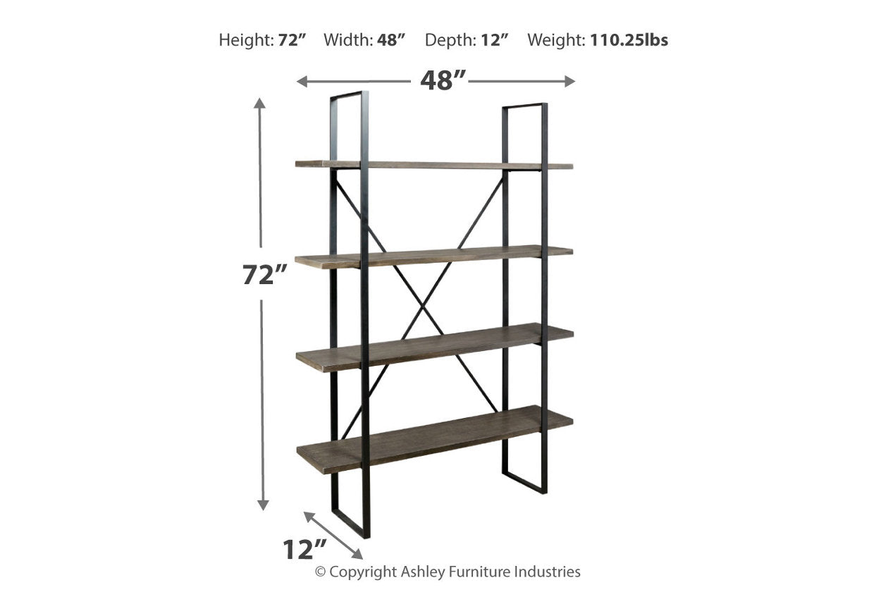 Gilesgrove Black/Gray Bookcase - A4000017 - Bien Home Furniture &amp; Electronics