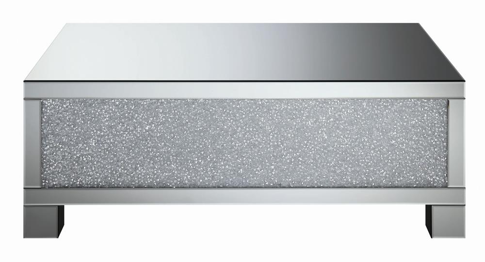 Gillian Clear Mirror Rectangular Coffee Table - 722498 - Bien Home Furniture & Electronics