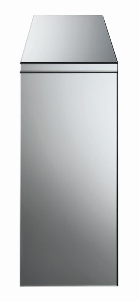 Gillian Rectangular Sofa Table Silver/Clear Mirror - 722499 - Bien Home Furniture & Electronics