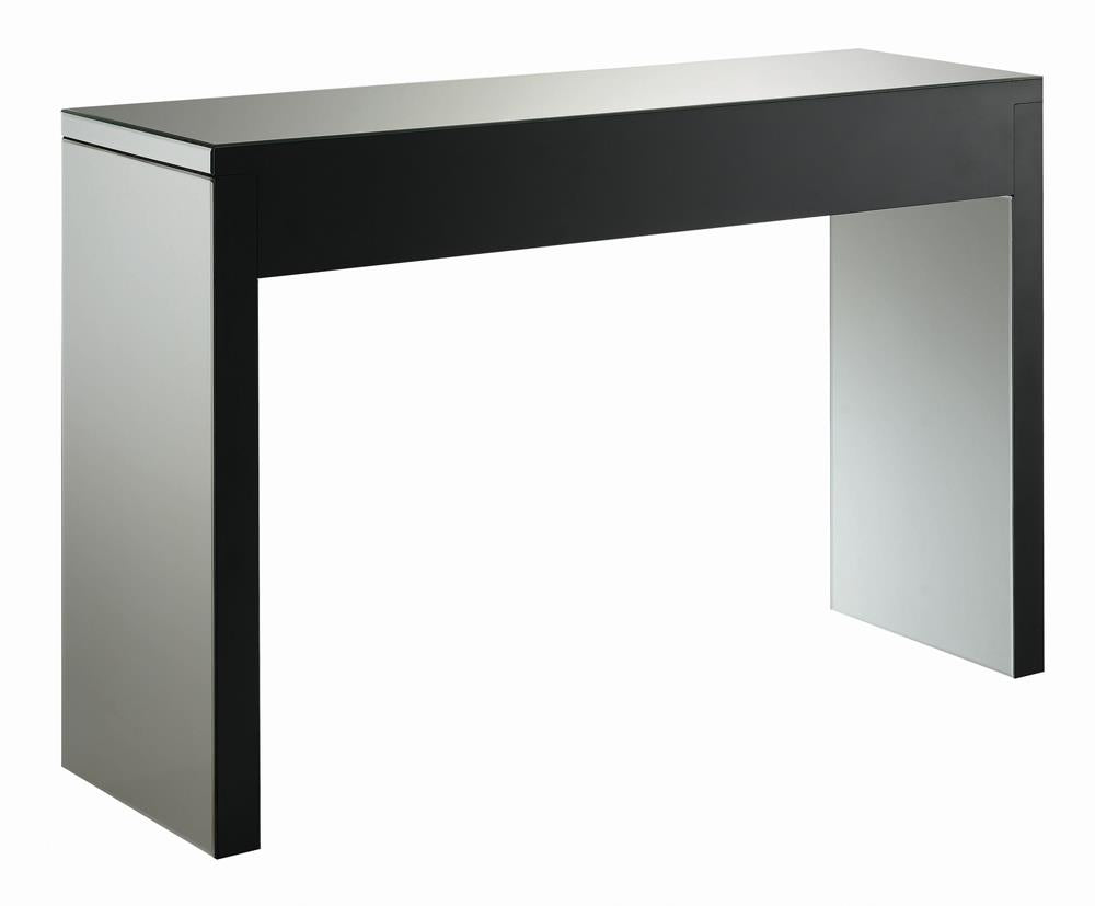 Gillian Rectangular Sofa Table Silver/Clear Mirror - 722499 - Bien Home Furniture &amp; Electronics