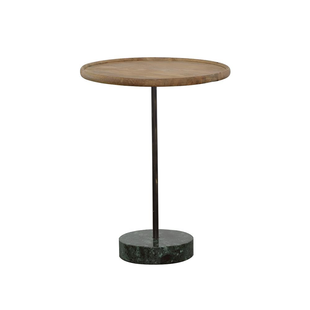 Ginevra Natural/Green Round Marble Base Accent Table - 935882 - Bien Home Furniture &amp; Electronics