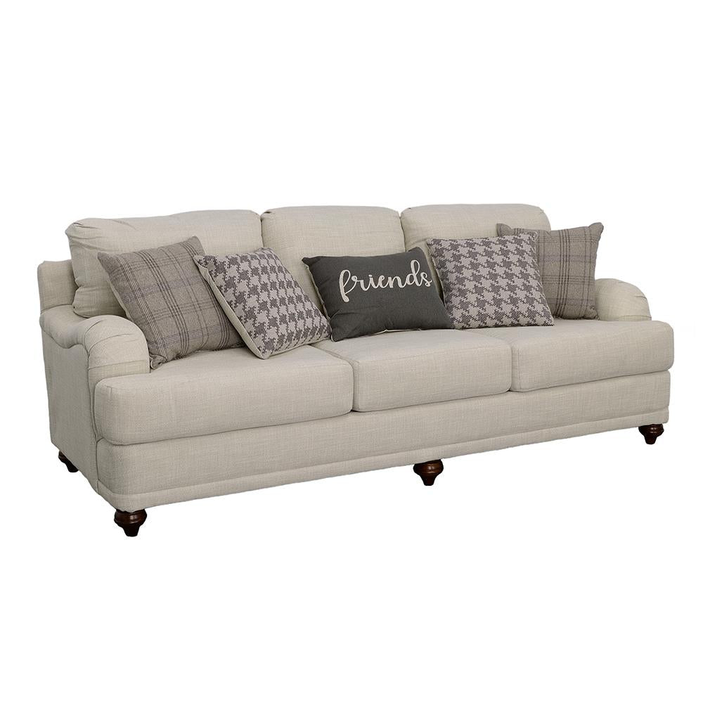 Glenn Cushion Back Sofa Light Gray - 511094 - Bien Home Furniture & Electronics