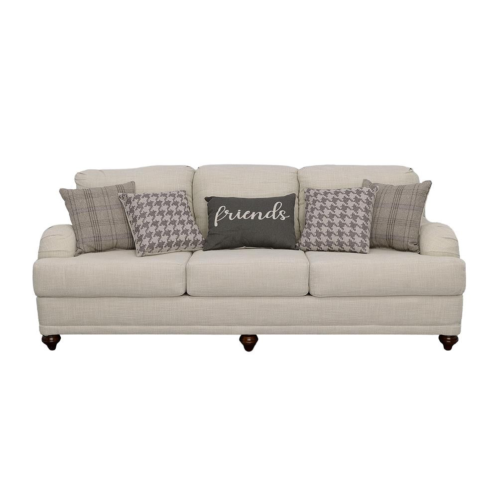 Glenn Cushion Back Sofa Light Gray - 511094 - Bien Home Furniture & Electronics