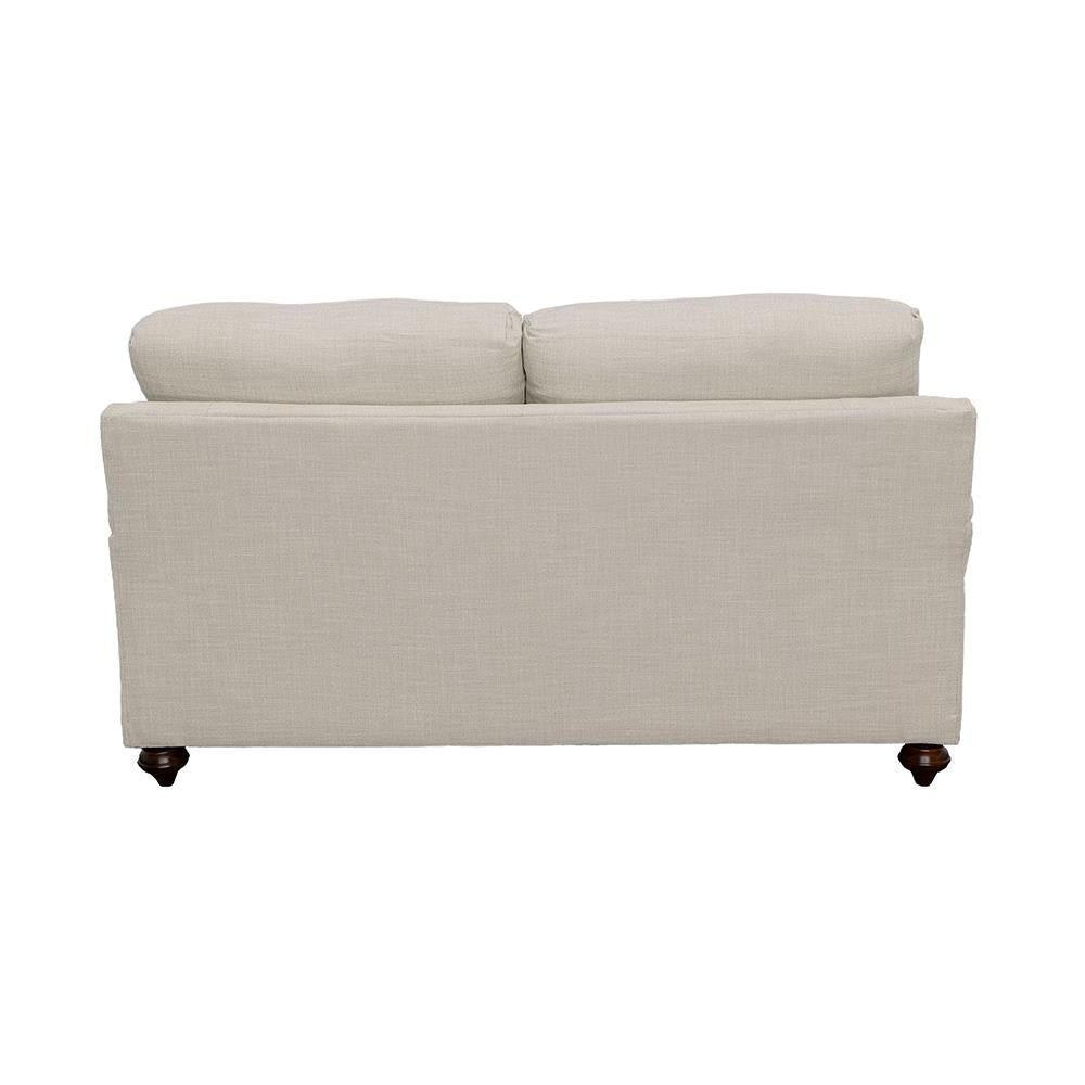 Glenn Recessed Arms Loveseat Light Gray - 511092 - Bien Home Furniture & Electronics