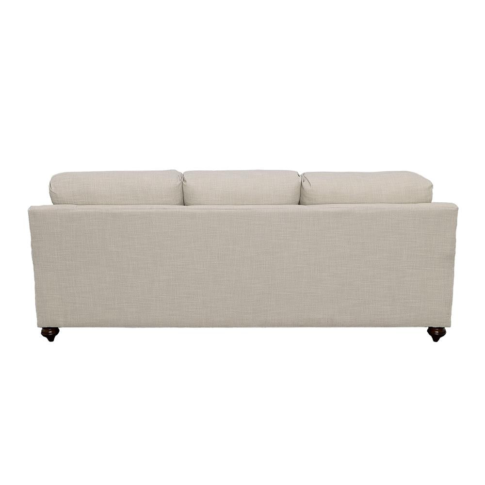 Glenn Recessed Arms Sofa Light Gray - 511091 - Bien Home Furniture & Electronics