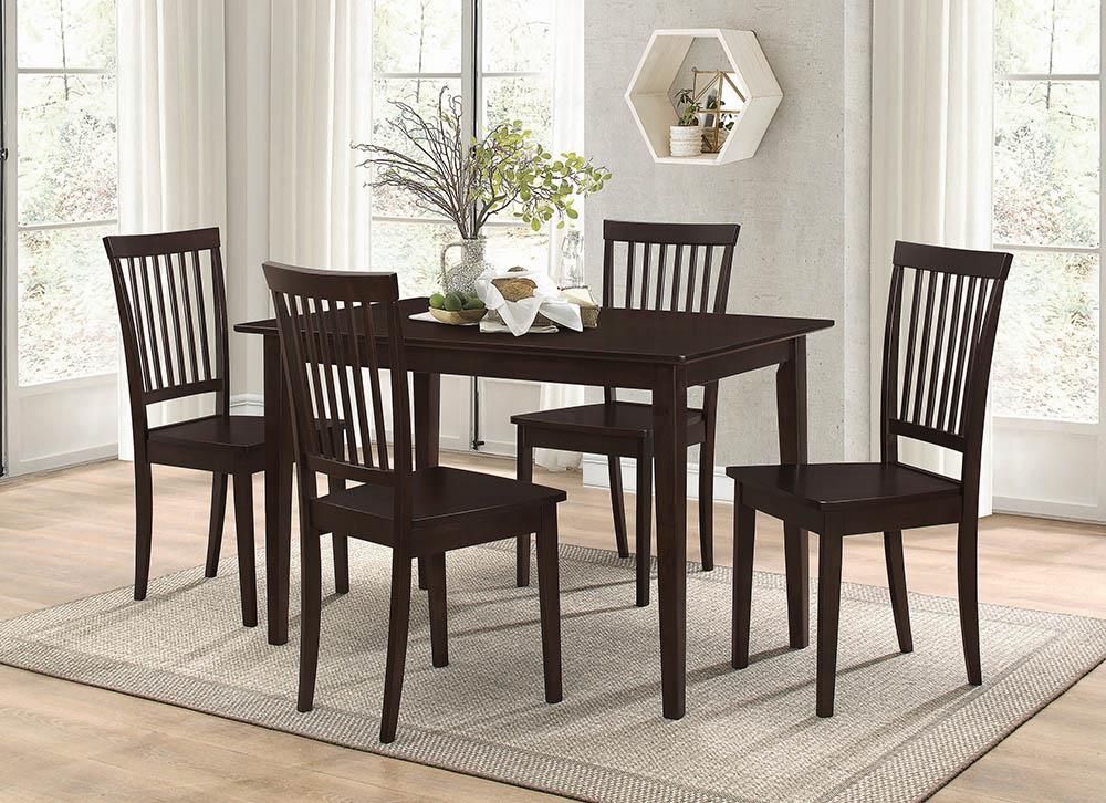 Gomez 5-Piece Dining Set Cappuccino - 150152 - Bien Home Furniture & Electronics