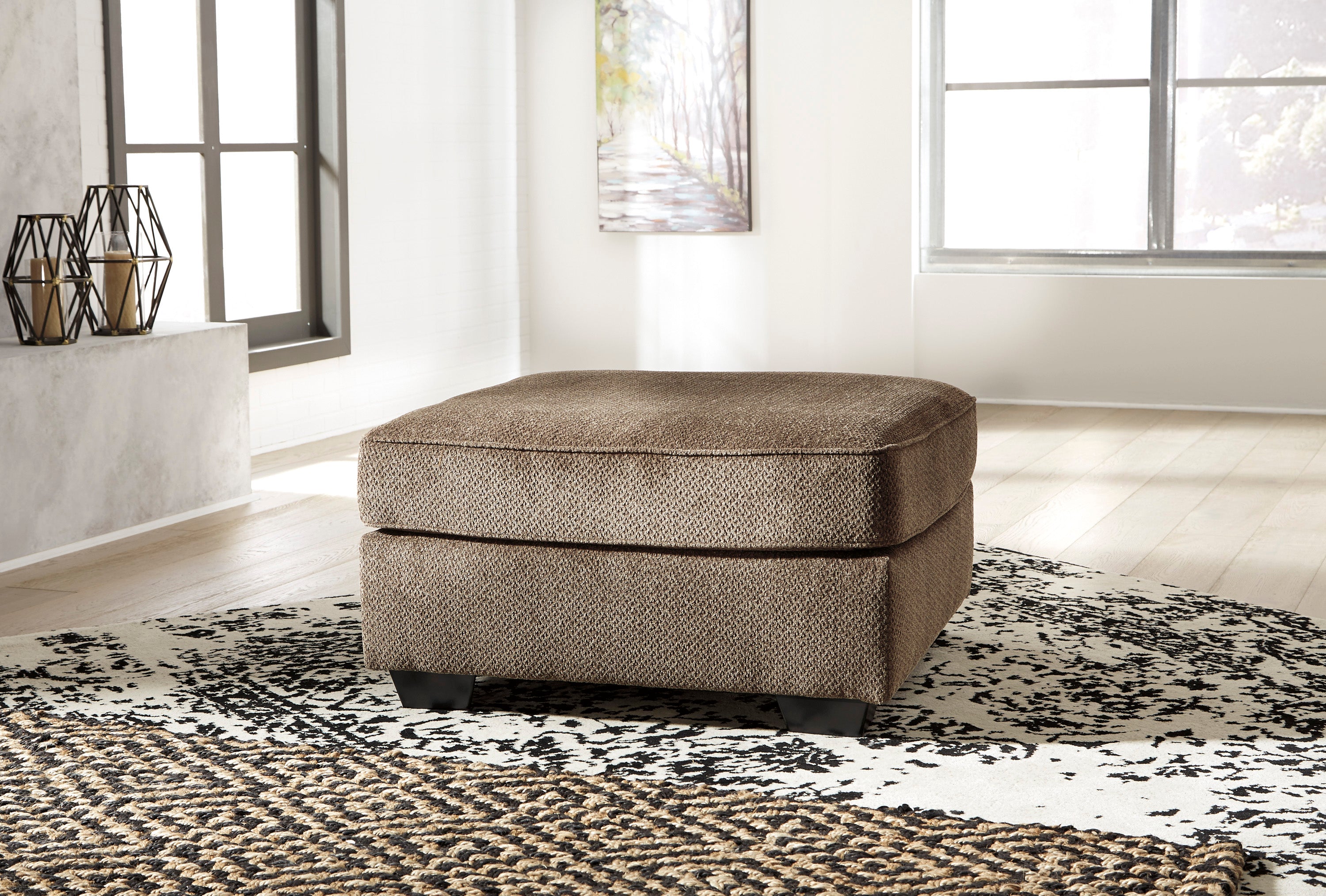 Graftin Teak Oversized Accent Ottoman - 9110208 - Bien Home Furniture & Electronics