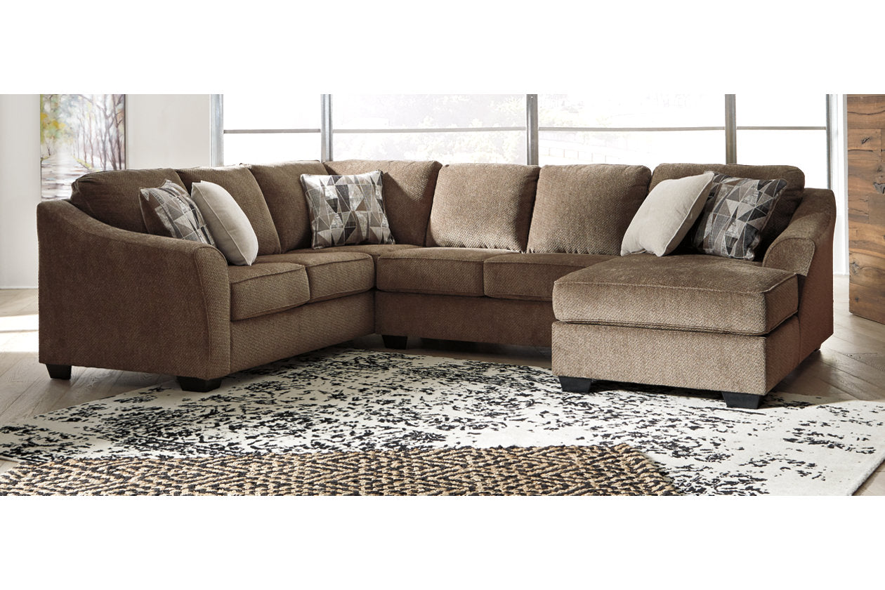 Graftin Teak RAF Sectional - SET | 9110217 | 9110234 | 9110248 | 9110208 - Bien Home Furniture & Electronics