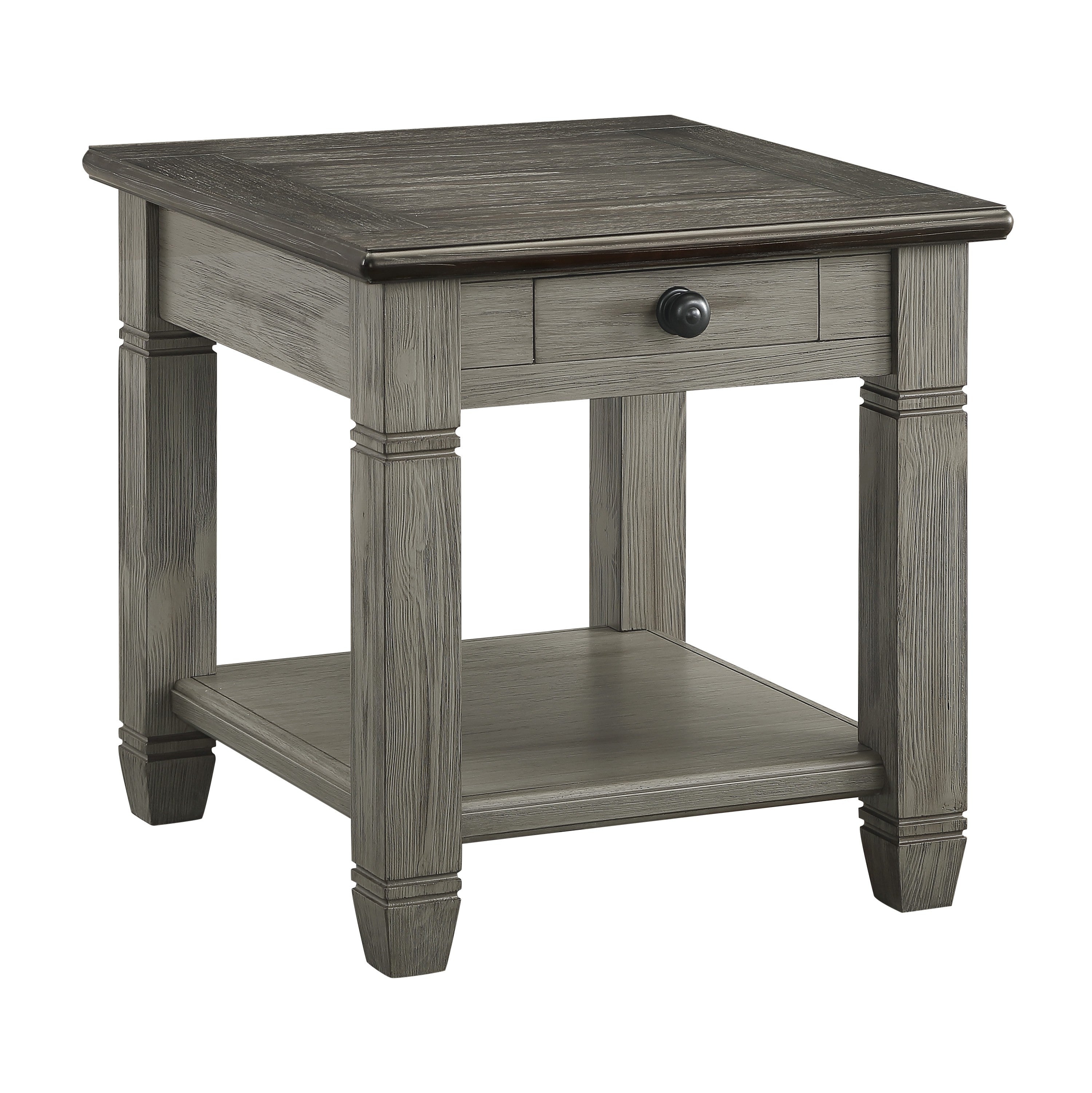 Granby Antique Gray End Table - 5627GY-04 - Bien Home Furniture &amp; Electronics