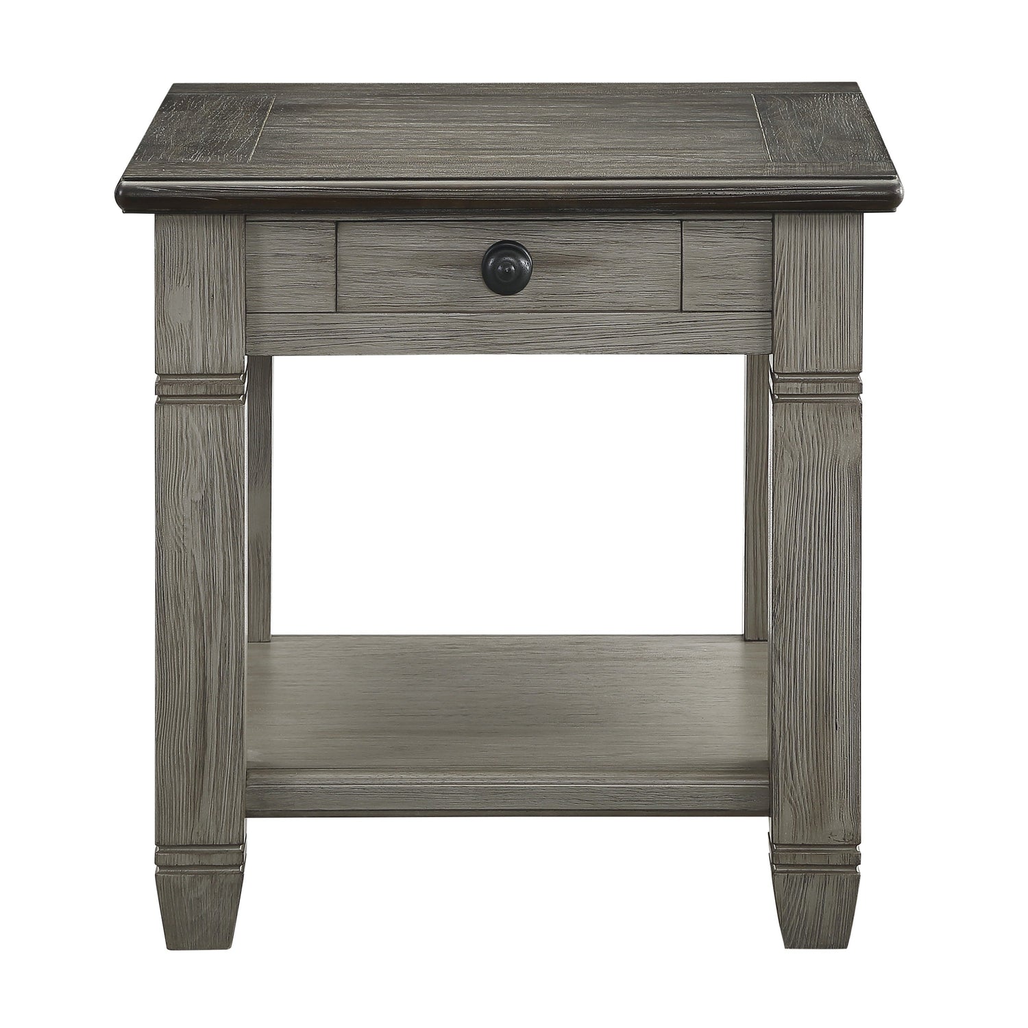 Granby Antique Gray End Table - 5627GY-04 - Bien Home Furniture & Electronics