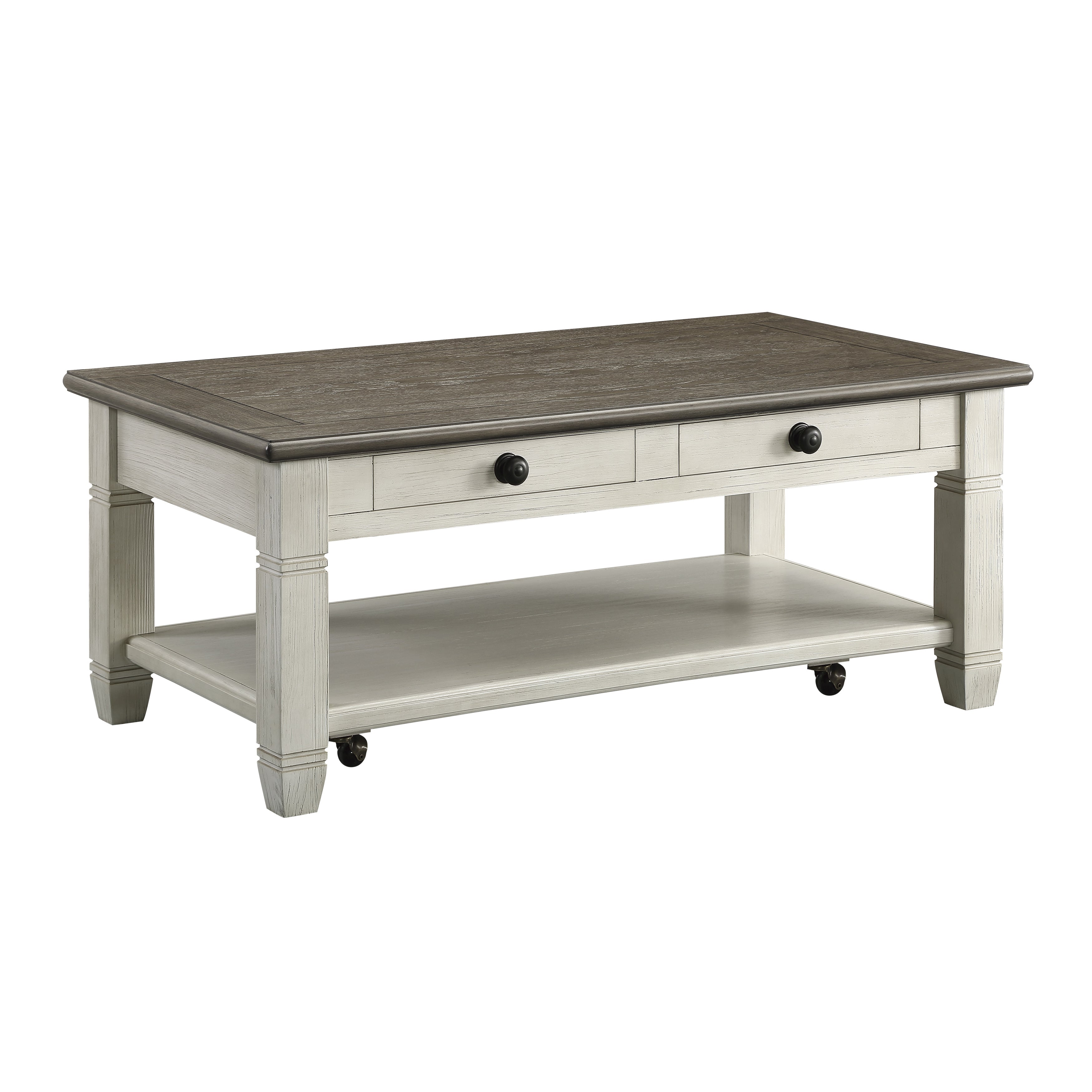 Granby Antique White Cocktail Table - 5627NW-30 - Bien Home Furniture & Electronics