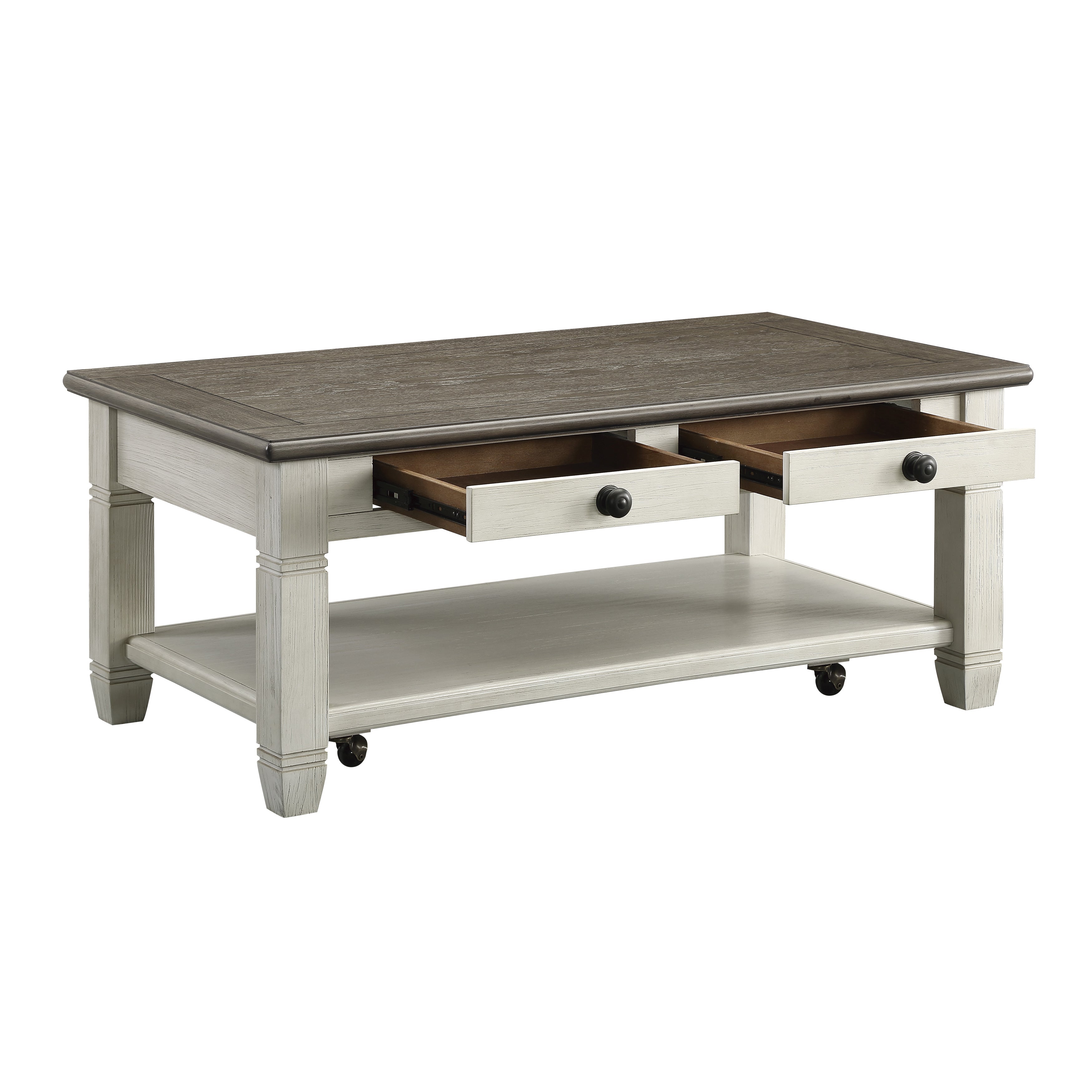 Granby Antique White Cocktail Table - 5627NW-30 - Bien Home Furniture & Electronics