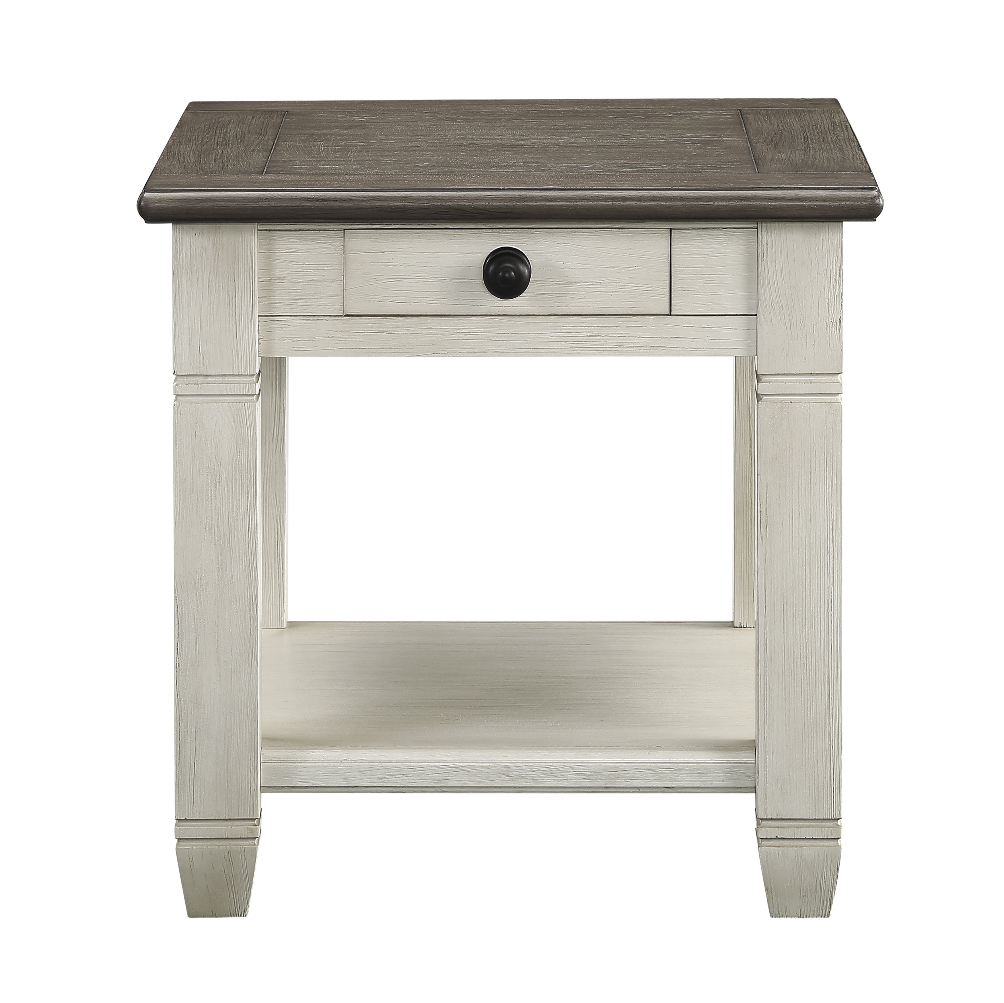 Granby Antique White End Table - 5627NW-04 - Bien Home Furniture &amp; Electronics