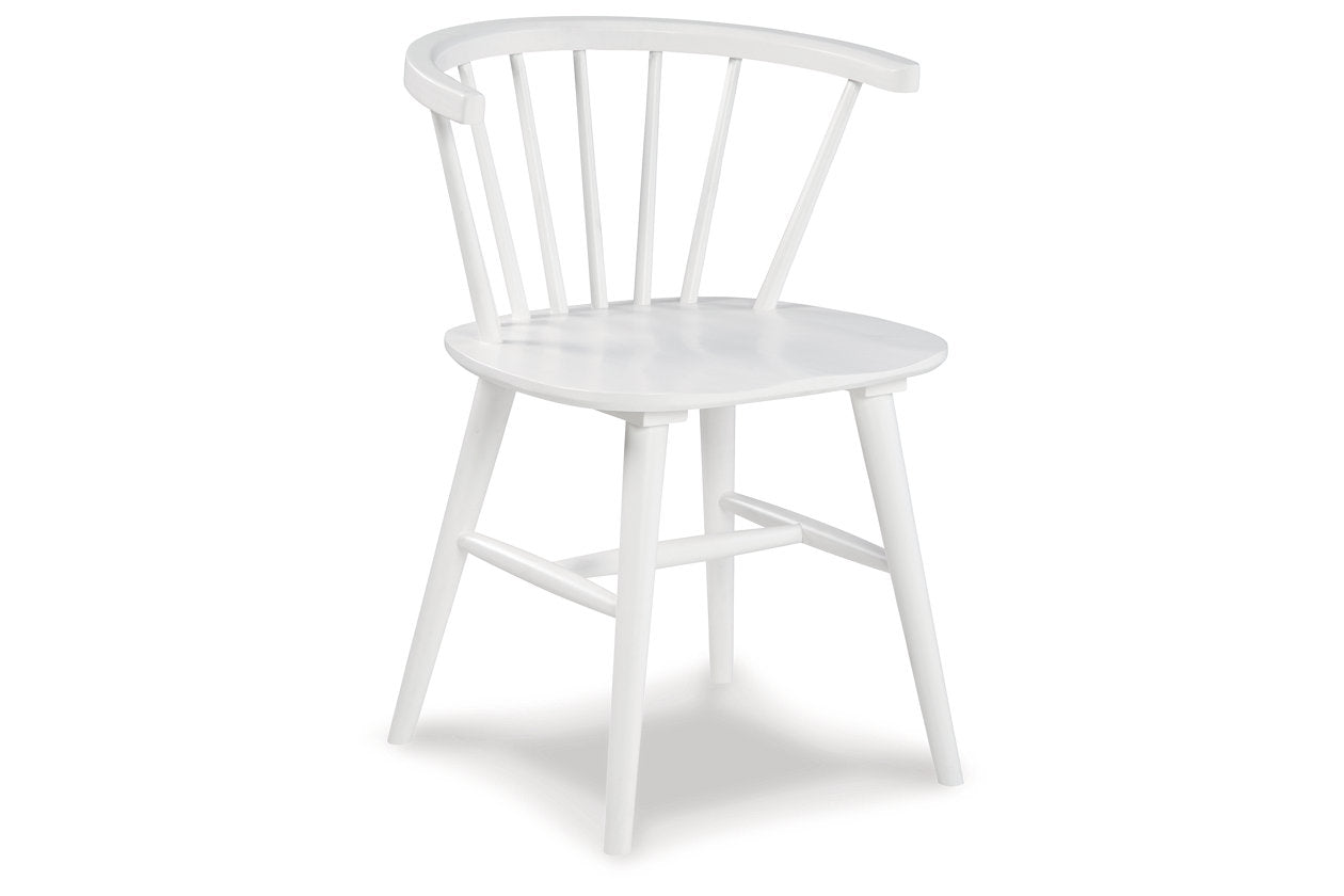 Grannen White Dining Chair, Set of 2 - D407-01 - Bien Home Furniture & Electronics