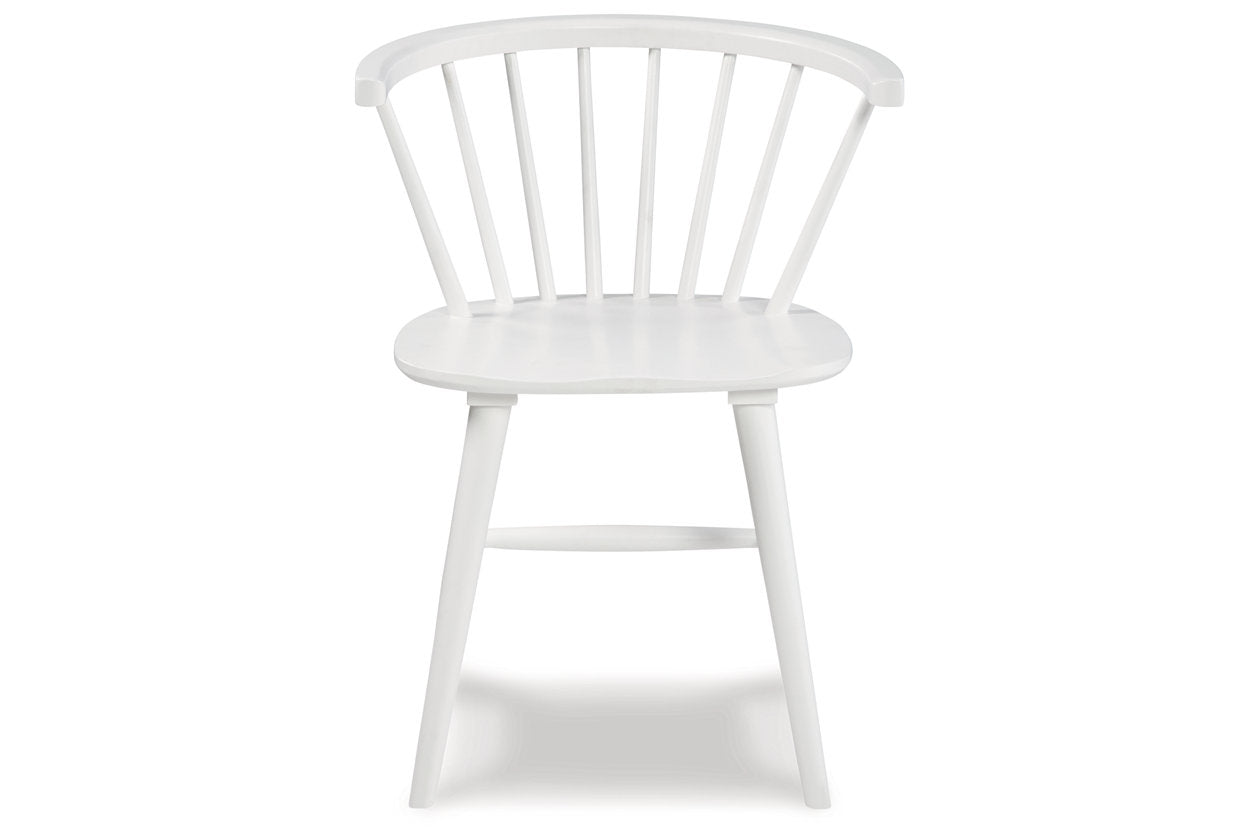 Grannen White Dining Chair, Set of 2 - D407-01 - Bien Home Furniture & Electronics