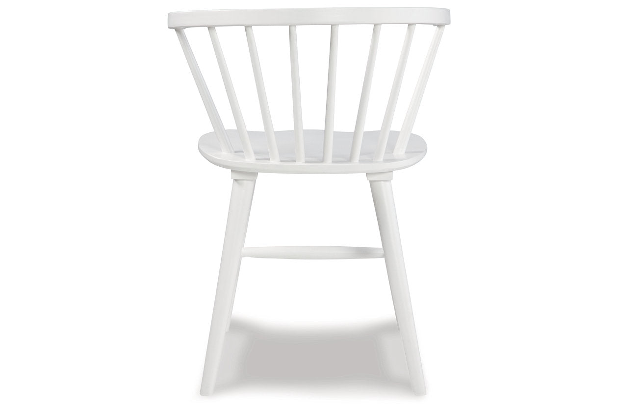 Grannen White Dining Chair, Set of 2 - D407-01 - Bien Home Furniture & Electronics