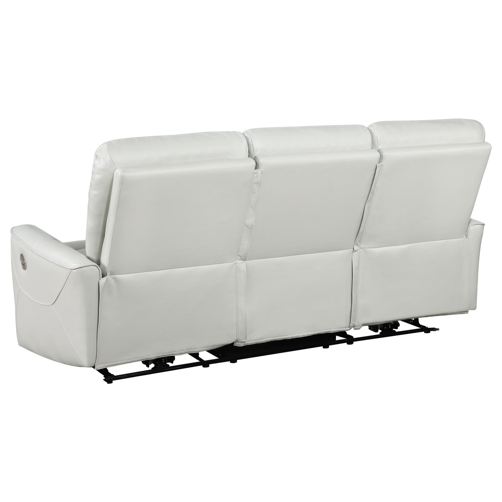 Greenfield 2-piece Upholstered Power Reclining Sofa Set Ivory - 610261P-S2 - Bien Home Furniture & Electronics