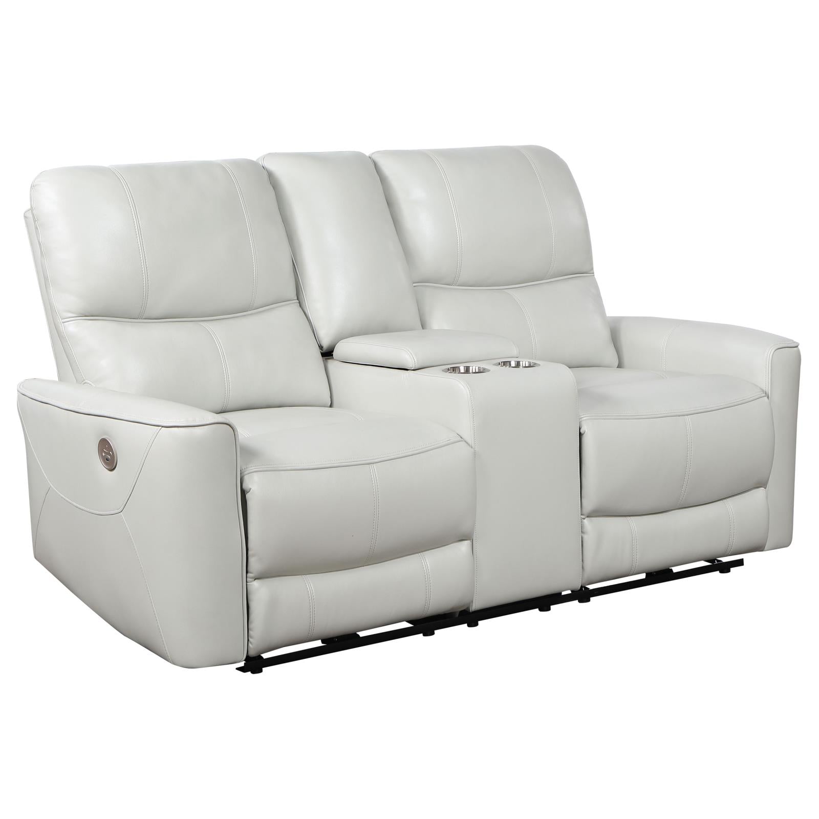 Greenfield 3-piece Upholstered Power Reclining Sofa Set Ivory - 610261P-S3 - Bien Home Furniture & Electronics