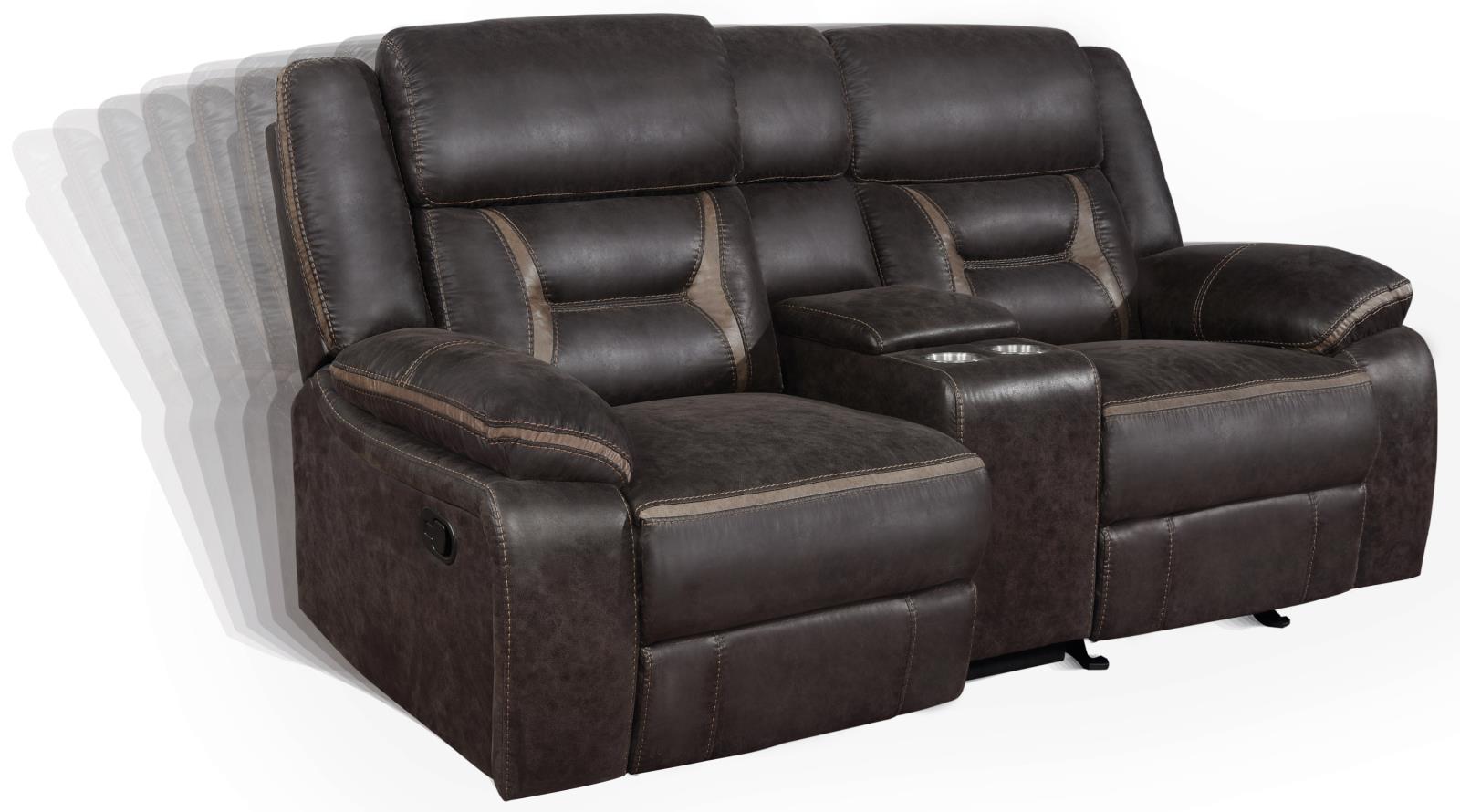 Greer Upholstered Tufted Back Glider Loveseat - 651355 - Bien Home Furniture & Electronics