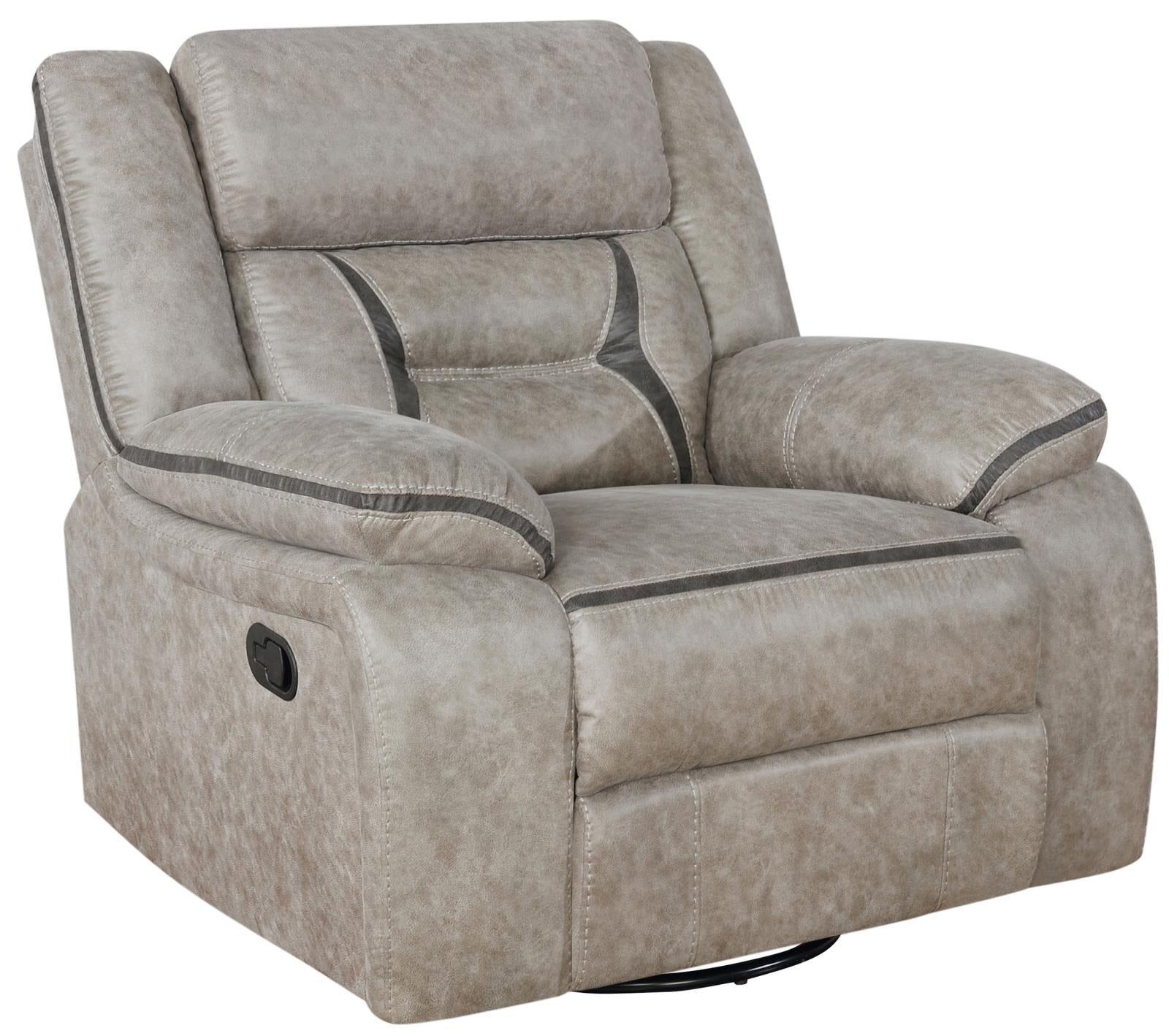 Greer Upholstered Tufted Back Glider Recliner - 651353 - Bien Home Furniture & Electronics