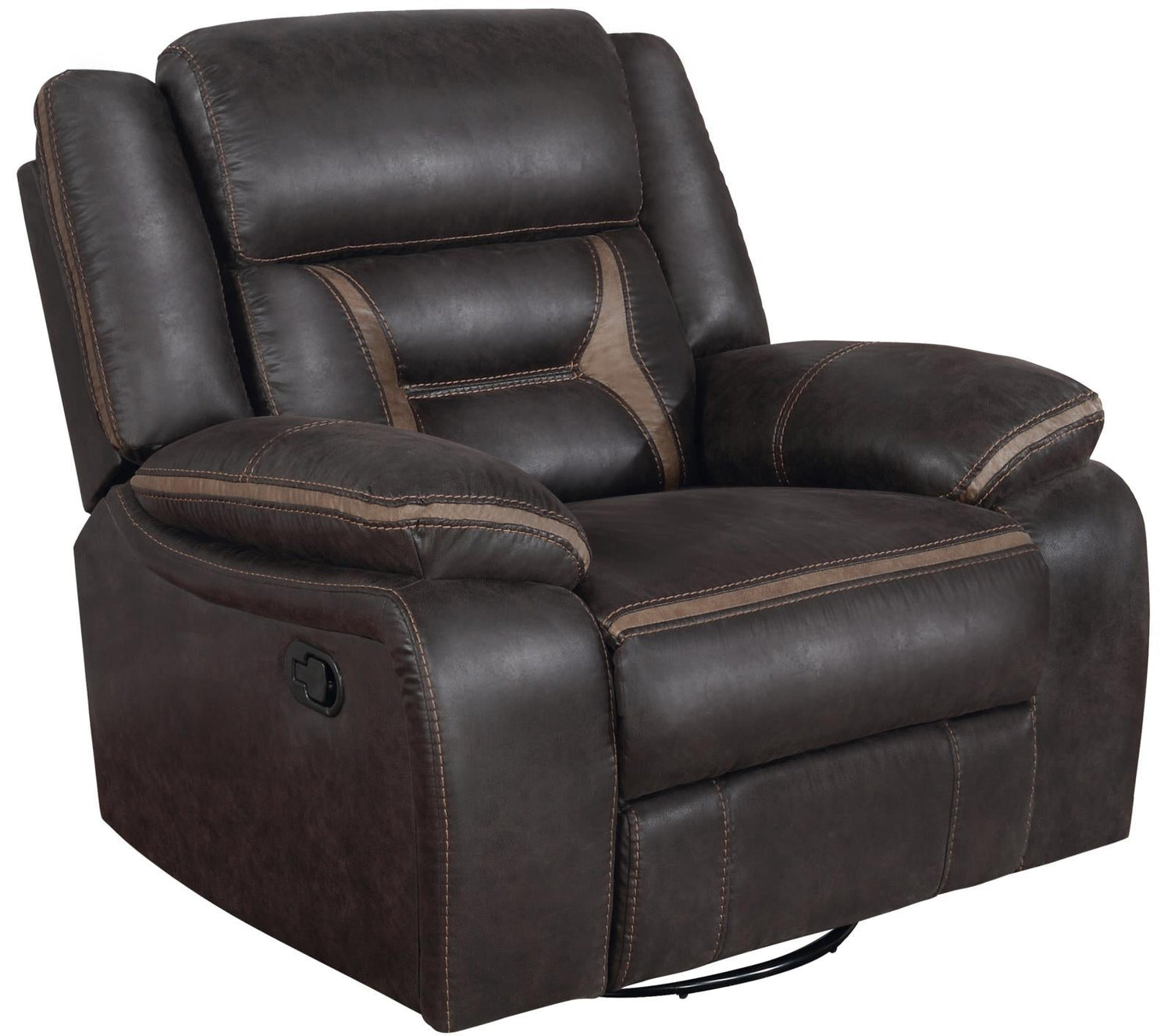 Greer Upholstered Tufted Back Glider Recliner - 651356 - Bien Home Furniture & Electronics