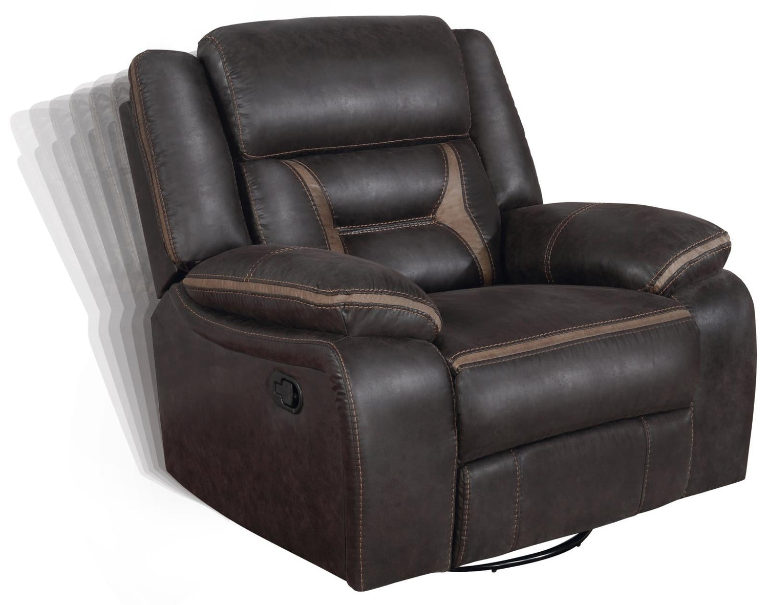 Greer Upholstered Tufted Back Glider Recliner - 651356 - Bien Home Furniture & Electronics