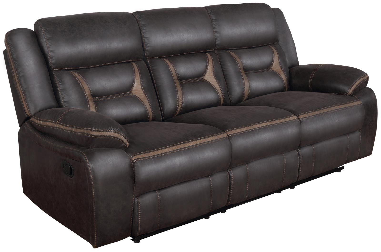 Greer Upholstered Tufted Back Motion Sofa - 651354 - Bien Home Furniture & Electronics