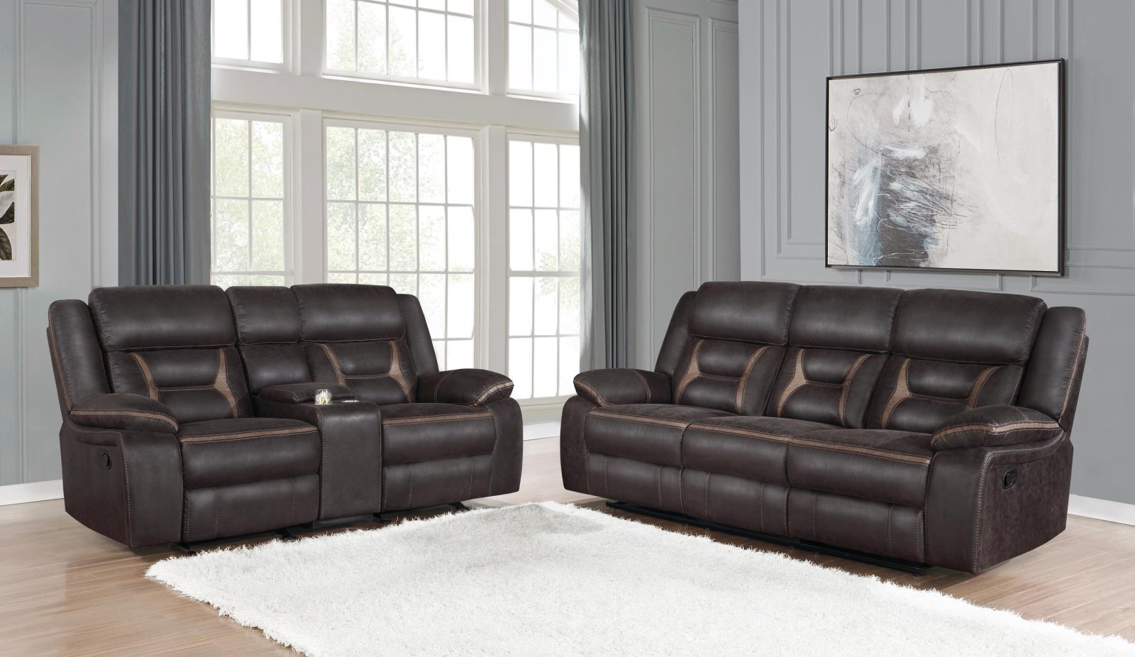 Greer Upholstered Tufted Living Room Set - 651354-S2 - Bien Home Furniture & Electronics