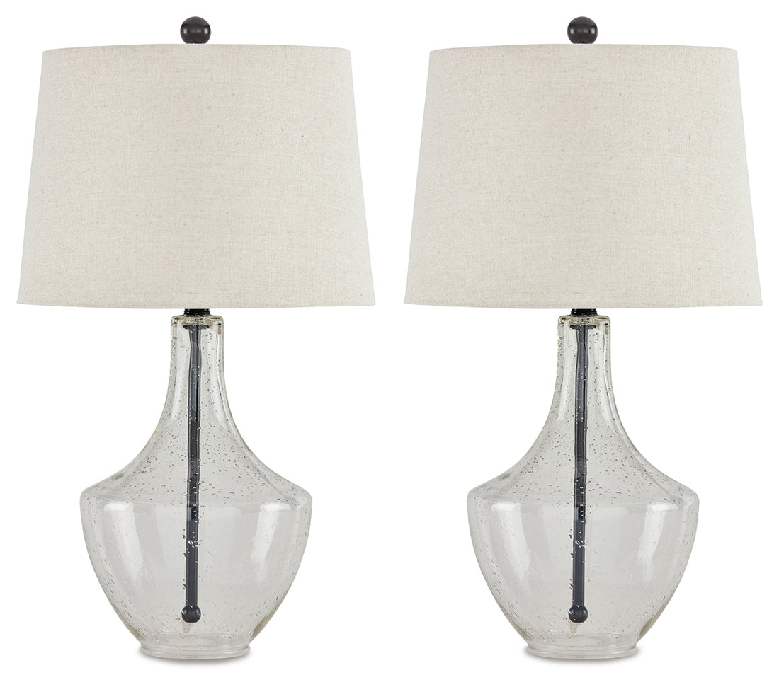 Gregsby Clear/Black Table Lamp, Set of 2 - L431574 - Bien Home Furniture &amp; Electronics
