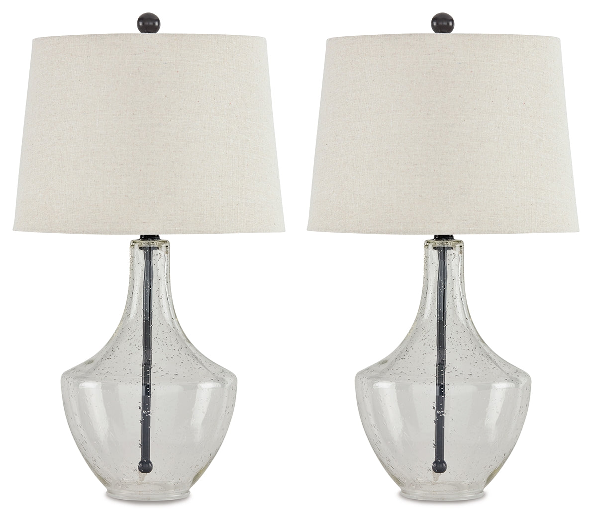 Gregsby Clear/Black Table Lamp, Set of 2 - L431574 - Bien Home Furniture &amp; Electronics