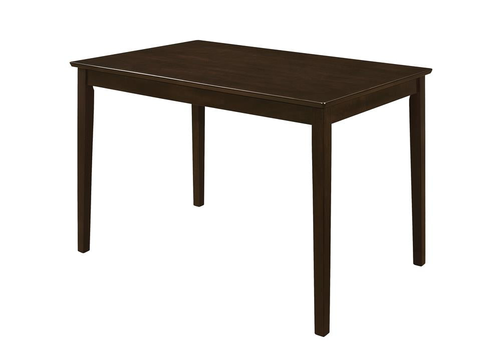 Guillen 5-Piece Dining Set with Bench Cappuccino/Dark Brown - 150232 - Bien Home Furniture & Electronics