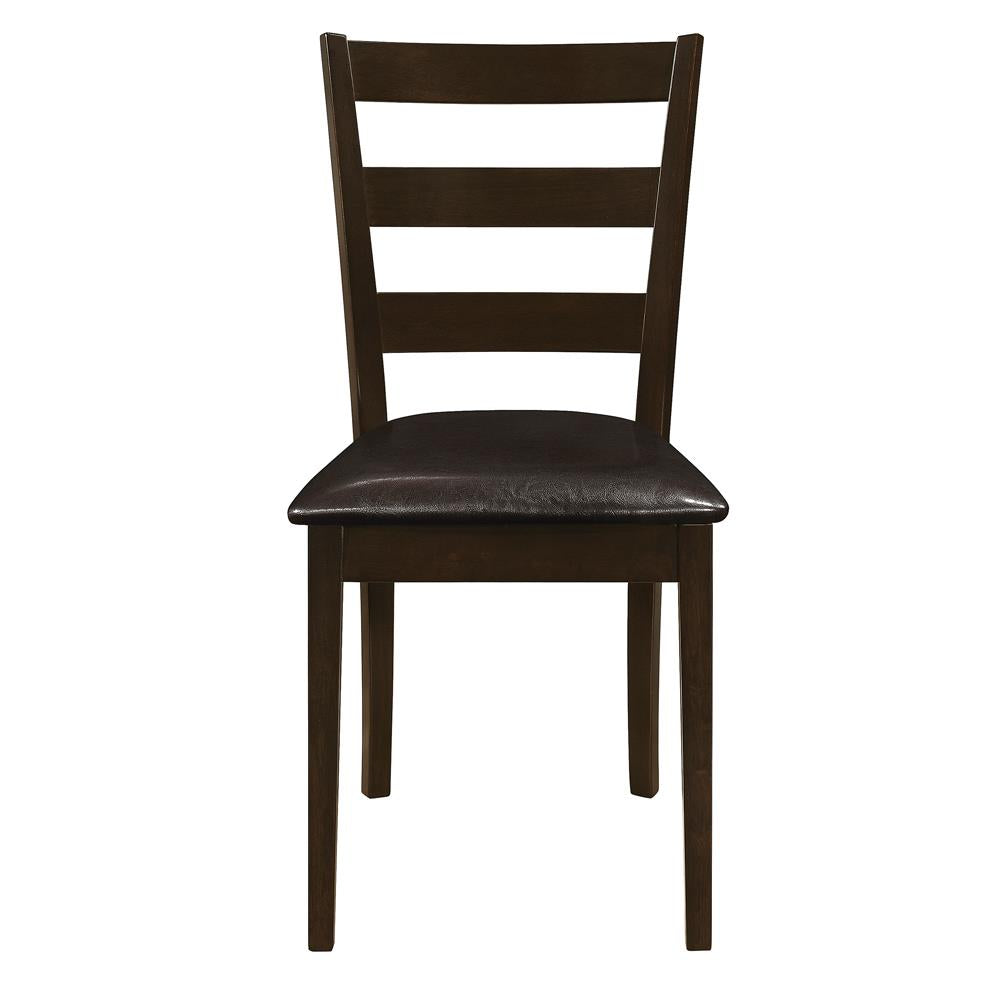 Guillen 5-Piece Dining Set with Bench Cappuccino/Dark Brown - 150232 - Bien Home Furniture & Electronics