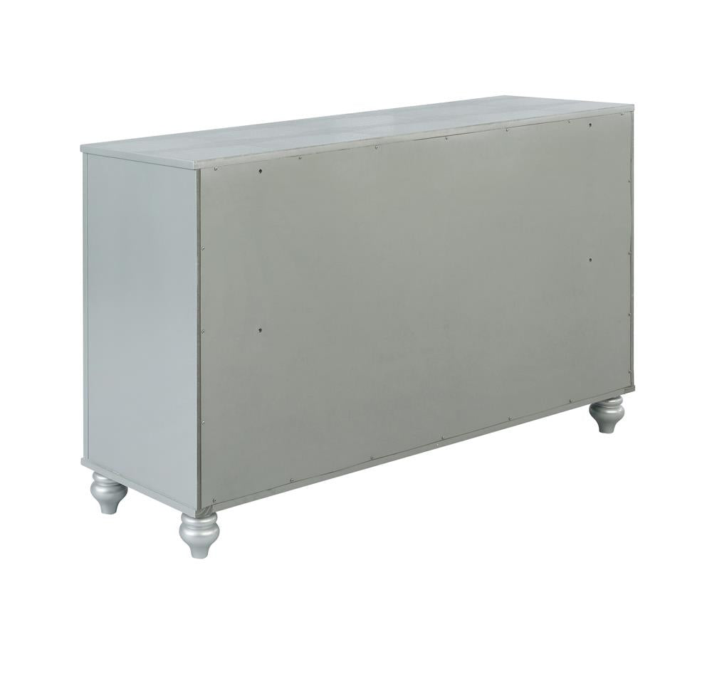 Gunnison Silver Metallic 6-Drawer Dresser - 223213 - Bien Home Furniture & Electronics