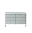 Gunnison Silver Metallic 6-Drawer Dresser - 223213 - Bien Home Furniture & Electronics