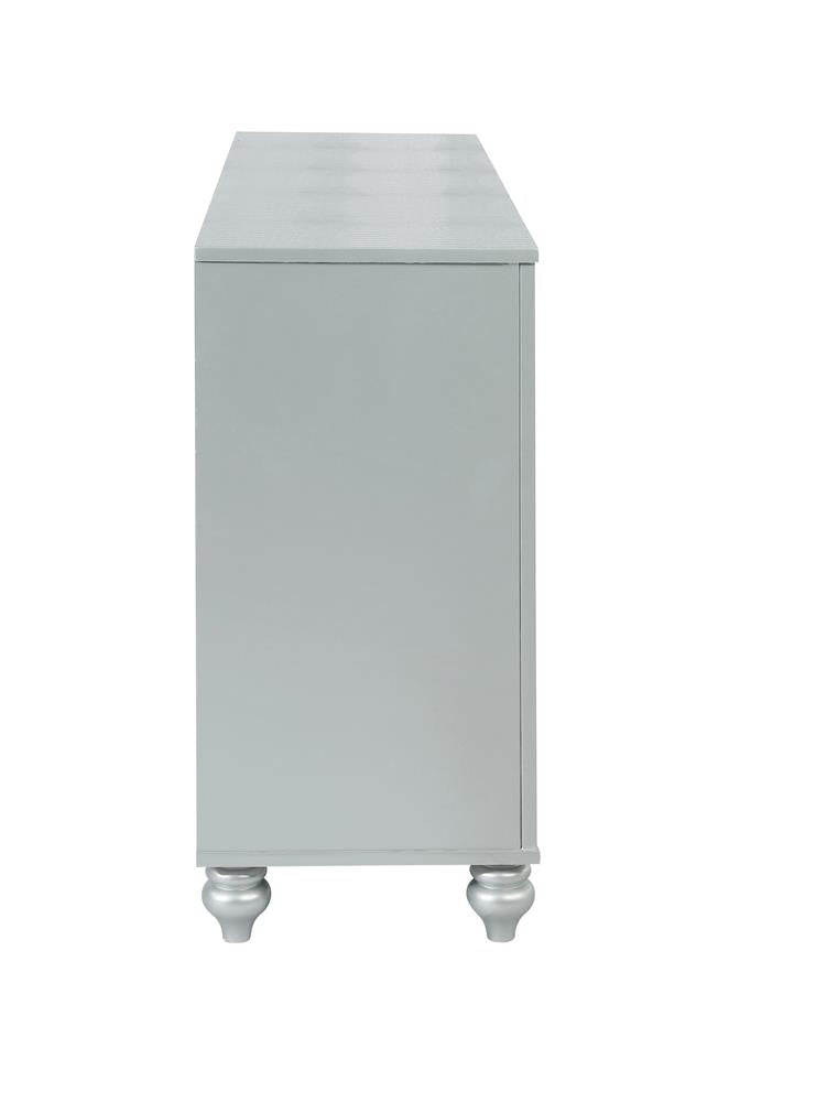 Gunnison Silver Metallic 6-Drawer Dresser - 223213 - Bien Home Furniture & Electronics