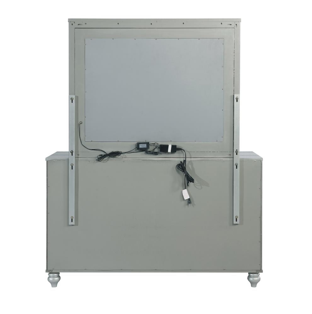 Gunnison Silver Metallic 6-Drawer Dresser - 223213 - Bien Home Furniture & Electronics