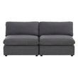Guthrie Gray Modular Armless Loveseat - 9546GY-2AC* - Bien Home Furniture & Electronics