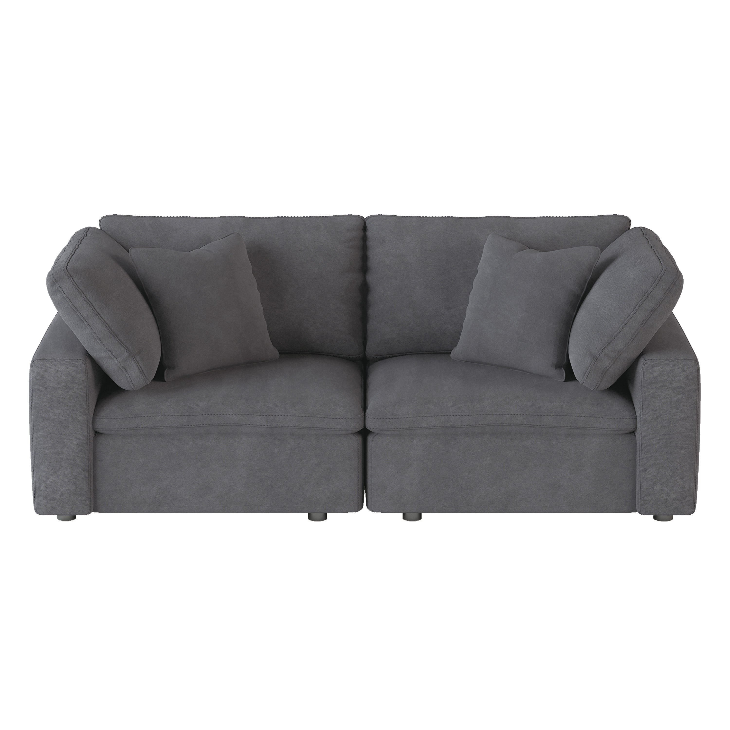 Guthrie Gray Modular Loveseat - 9546GY-2* - Bien Home Furniture & Electronics