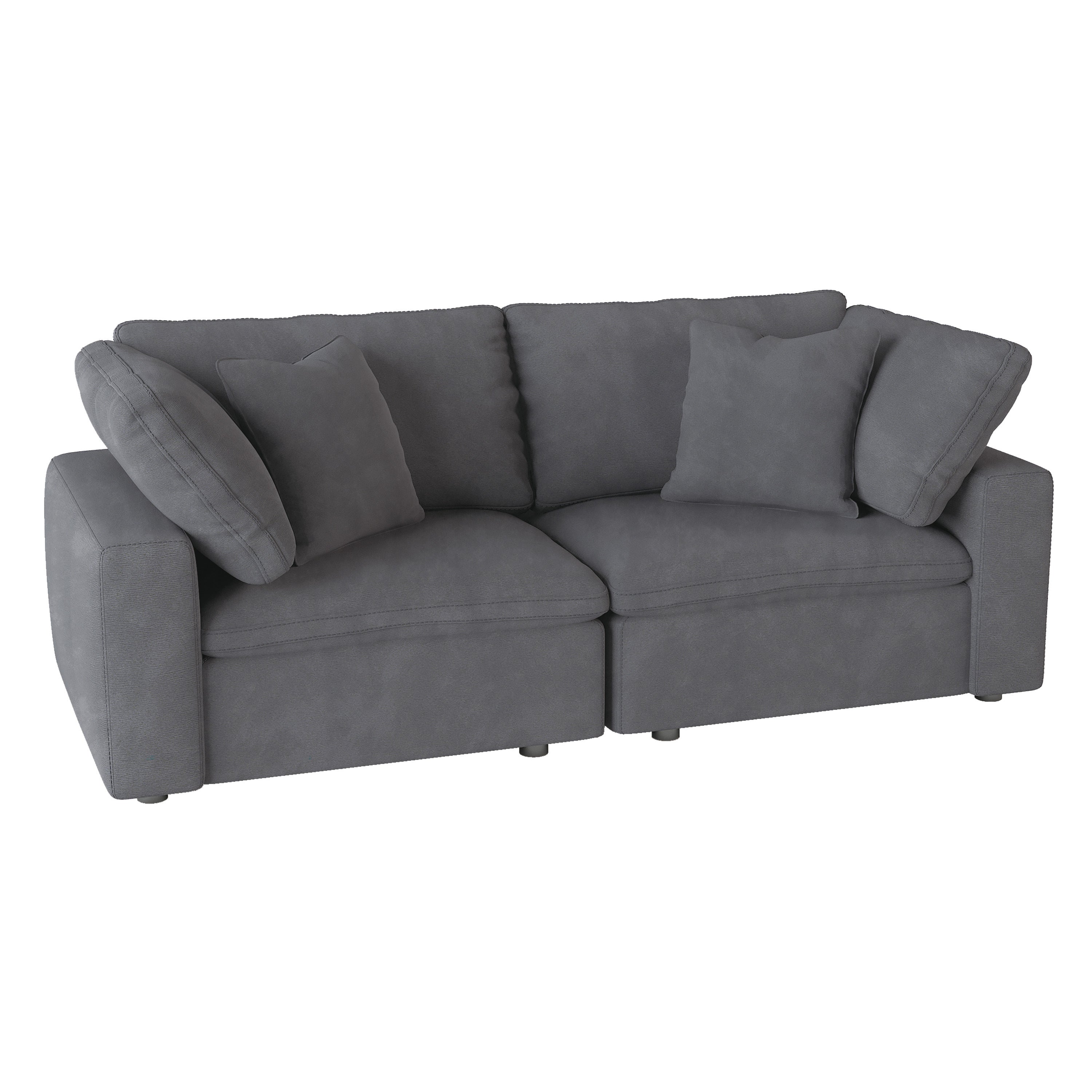 Guthrie Gray Modular Loveseat - 9546GY-2* - Bien Home Furniture & Electronics