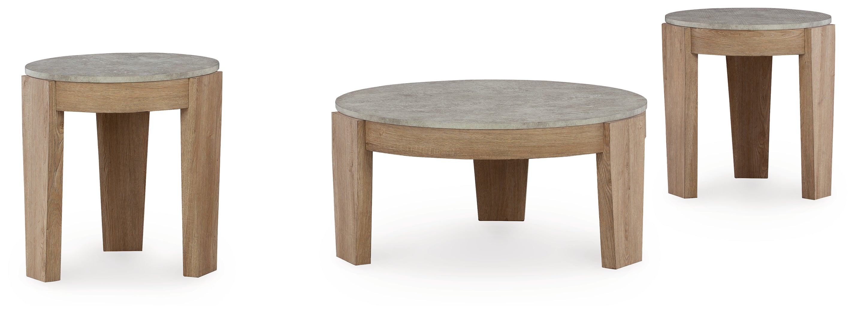 Guystone Light Brown Table (Set of 3) - T237-13 - Bien Home Furniture & Electronics