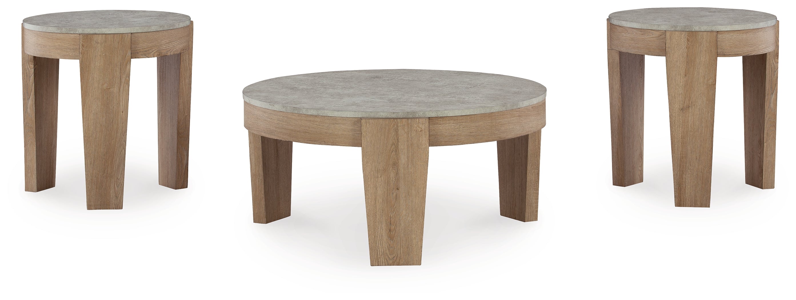 Guystone Light Brown Table (Set of 3) - T237-13 - Bien Home Furniture & Electronics
